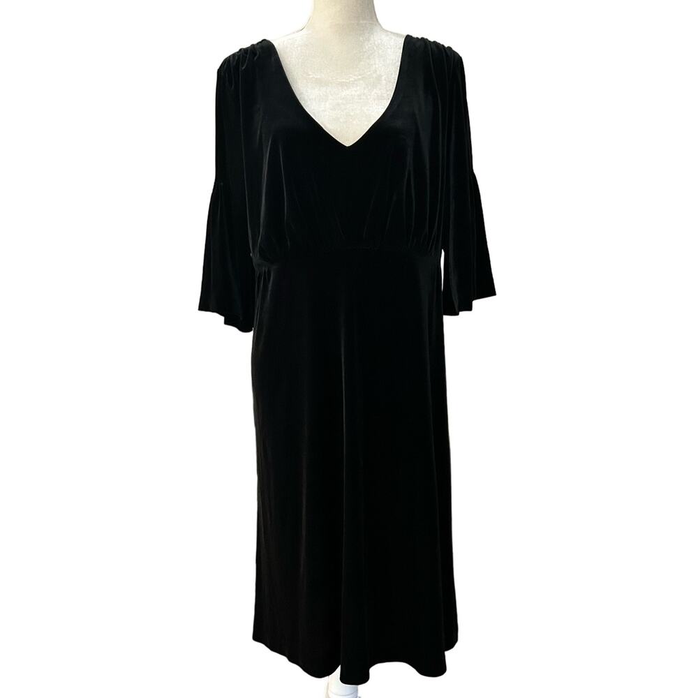 Old Navy Black Midi Dress